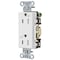 Hubbell Wiring Device-Kellems Straight Blade Receptacle, 5-15R, 15 A, 125V AC, 2 Pole, 3 Wire, Flush Mount, Grounded DR15WHIWRTR - alternate 1